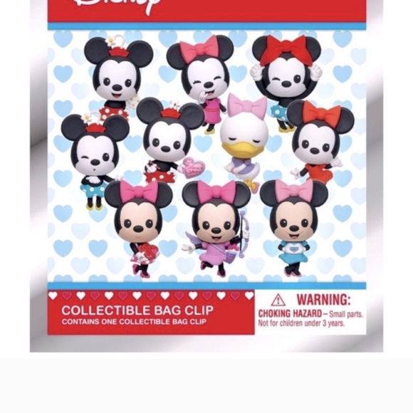 Disney Collectible Bag Clip Minnie Mouse Plastic Girls Boys Toys Blind Mystery - Picture 1 of 4